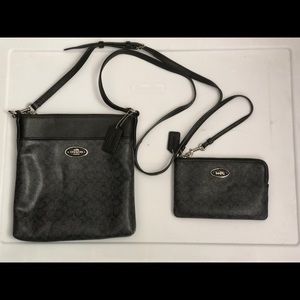 Authentic Small Coach Crossbody & Wallet